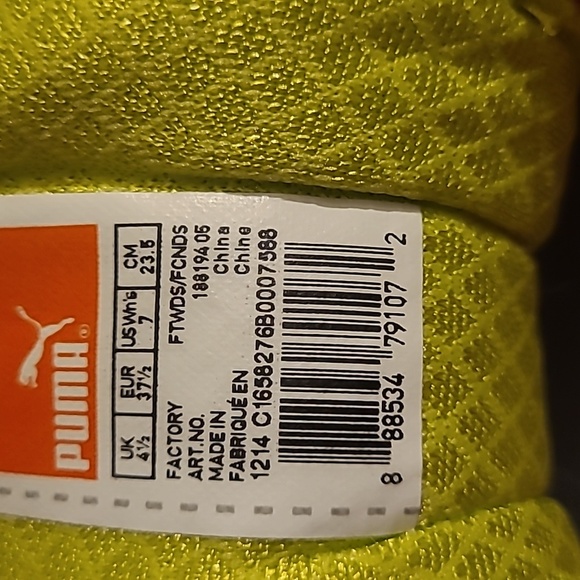 Puma locell 1.0 sneakers athletic running shoes gray pink lime green size 7 - Picture 9 of 9